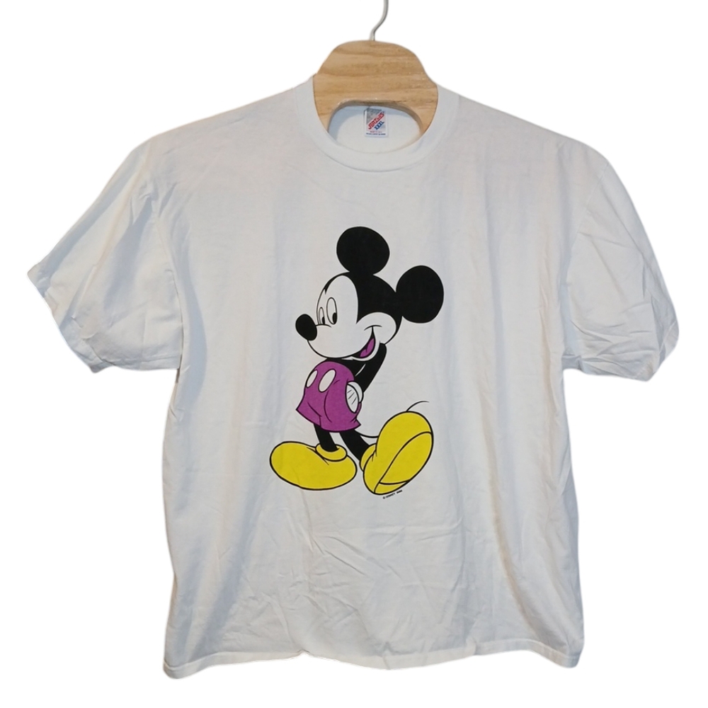 Jerzees 90s VTG Disney Mickey Mouse Short‎ Sleeve Tee size XXXL